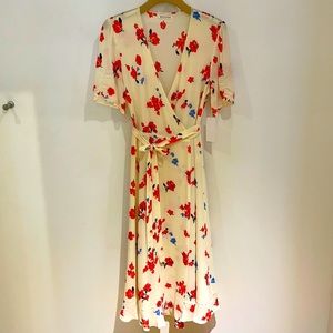 Reformation Napa Midi Wrap Dress